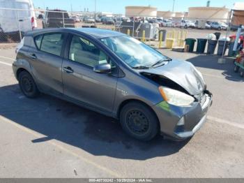  Salvage Toyota Prius c