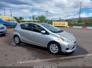  Salvage Toyota Prius c