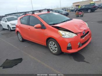  Salvage Toyota Prius c