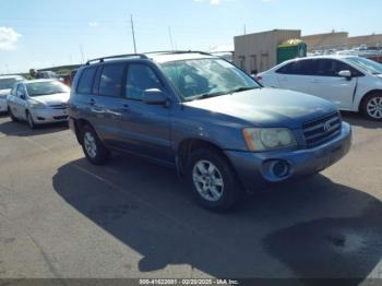  Salvage Toyota Highlander