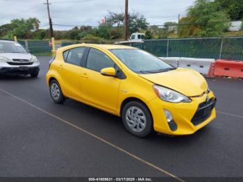  Salvage Toyota Prius c