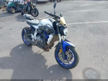  Salvage Yamaha Fz07