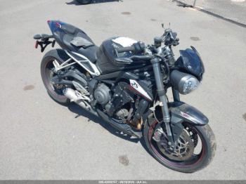  Salvage Triumph Motorcycle Street Triple