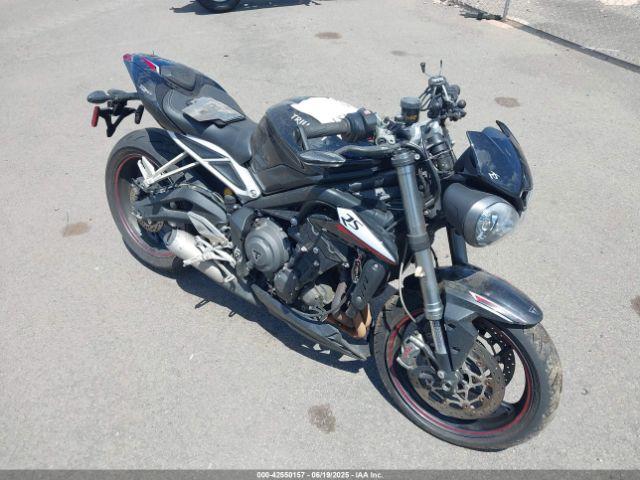  Salvage Triumph Motorcycle Street Triple
