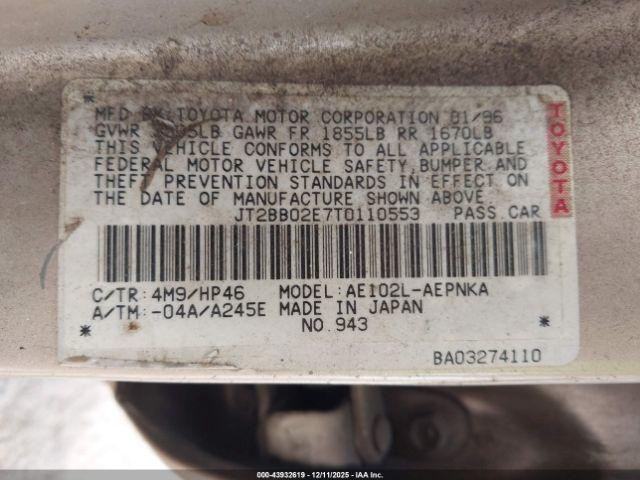 Toyota Corolla Dx Image 7