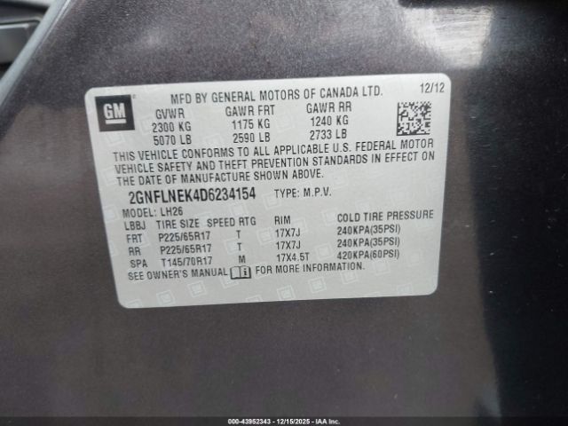 Chevrolet Equinox 2lt Image 6