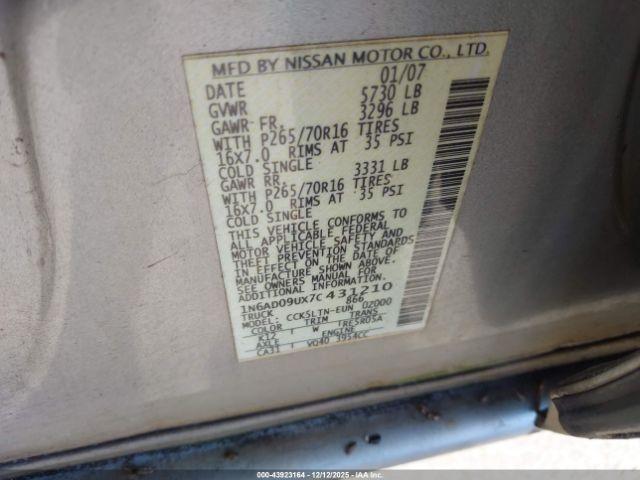 Nissan Frontier Se Image 9