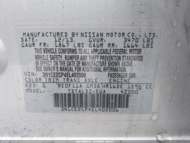 Nissan Versa Image 6