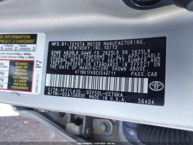 Toyota Camry Xle V6 Image 2