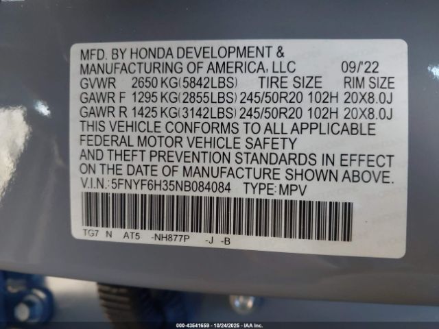 Honda Pilot Awd Sport Image 11