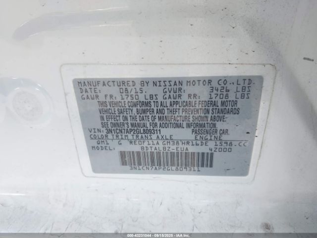 Nissan Versa Image 15