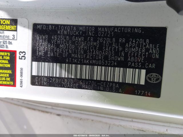 Toyota Camry Xse V6 Image 12