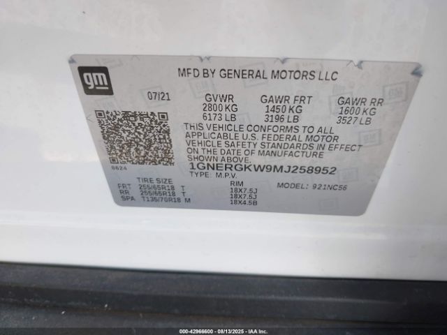 Chevrolet Traverse Fwd Lt Cloth Image 12