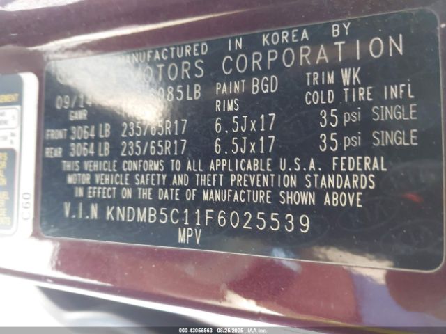 Kia Sedona Lx Image 9