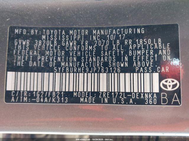 Toyota Corolla Le Image 14