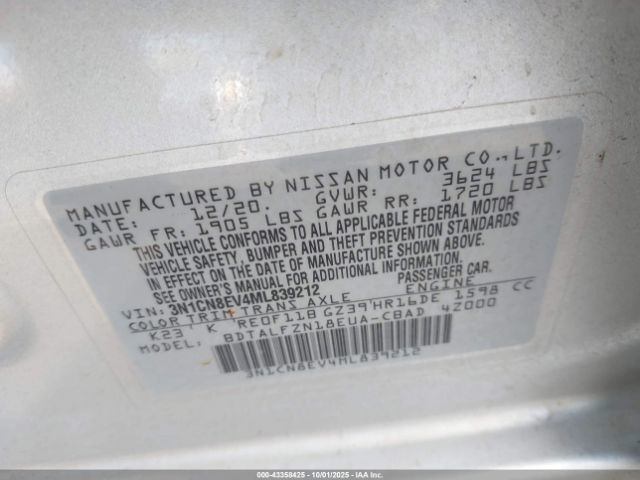 Nissan Versa Sv Xtronic Cvt Image 14